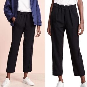 AYR The Estate Pants Women’s Size XS High Rise Straight Leg Cropped‎ Black